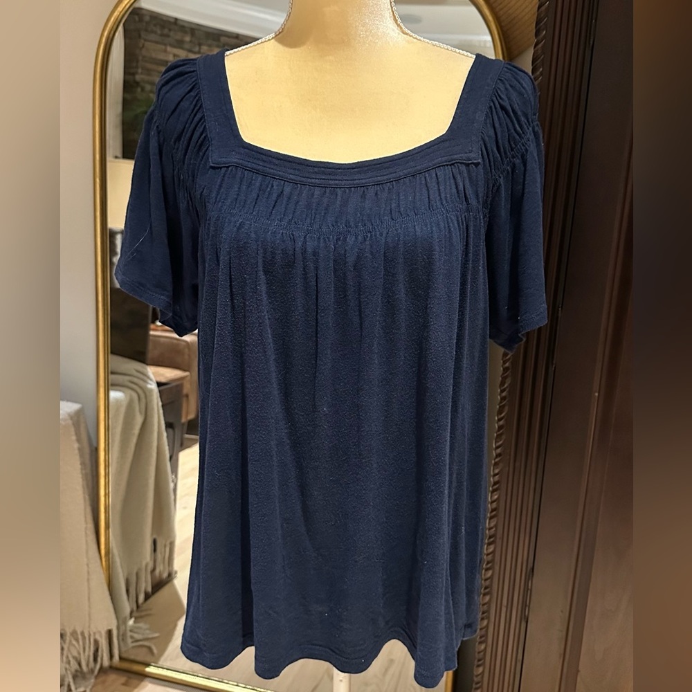 Time and Tru Navy Blue Shirt